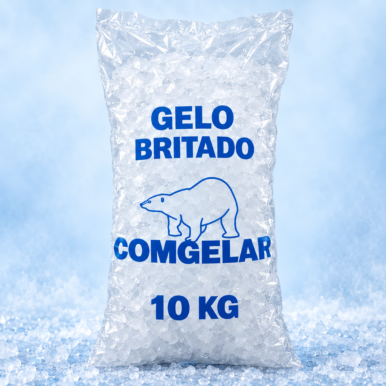 Gelo britado Comgelar de 10 kg